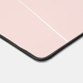 Elegantes Schlicht Blush Pink White Script Monogra Schreibtischunterlage (Ecke)