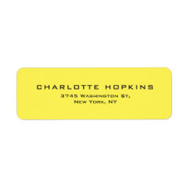 Elegantes Schlicht Gelbes Modernes Minimalistisch