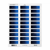 Elegantes Schlichtes Blau Beruflich Moderne Minima (Vorne)