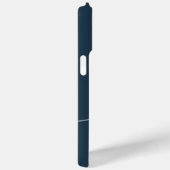 Elegantes Schlichtes Dusty Navy Blue Script Monogr Case-Mate iPhone Hülle (Rückseite / Rechts)