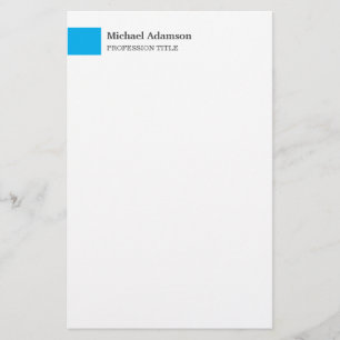 Elegantes Schlichtes, einfaches Minimalistisches P Briefpapier