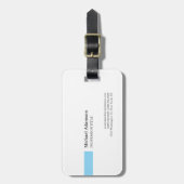 Elegantes Schlichtes, einfaches Minimalistisches P Gepäckanhänger (Vorderseite vertikal)