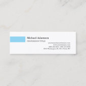 Elegantes Schlichtes, einfaches Minimalistisches P Mini Visitenkarte (Vorderseite)