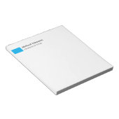 Elegantes Schlichtes, einfaches Minimalistisches P Notizblock (angewinkelt)