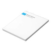 Elegantes Schlichtes, einfaches Minimalistisches P Notizblock (Rotiert)