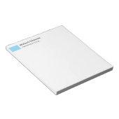 Elegantes Schlichtes, einfaches Minimalistisches P Notizblock (angewinkelt)