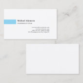 Elegantes Schlichtes, einfaches Minimalistisches P Visitenkarte (Vorne/Hinten)