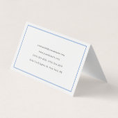 Elegantes Schlichtes Minimalistisch Visitenkarten (Rückseite)