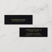 Elegantes schlichtes modernes erstklassiges mini visitenkarte (Vorne/Hinten)