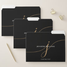Elegantes schlichtes schwarzes und goldenes Skript