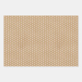 Elegantes, schlichtes Weiß auf Imitaten Rustikale Geschenkpapier Set (Vorderseite 3)