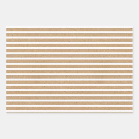 Elegantes, schlichtes Weiß auf Imitaten Rustikale Geschenkpapier Set (Vorderseite)