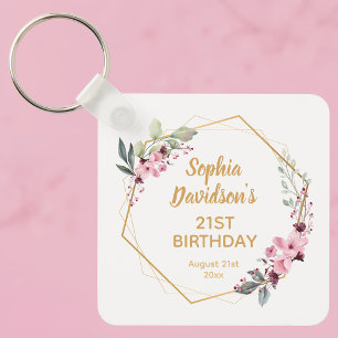 Elegantes Schlüsselanhänger-Geschenk zur 21. Gebur Schlüsselanhänger