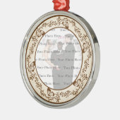 Elegantes Schmetterling Rundsilber Ornament Aus Metall (Links)