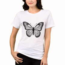 Elegantes Schmetterlings-T-Shirt für Frauen 