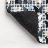 Elegantes Schmetterlingsgitter-Muster Mousepad (Ecke)
