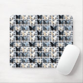 Elegantes Schmetterlingsgitter-Muster Mousepad (Mit Mouse)