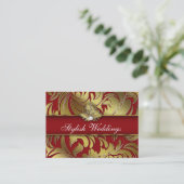 Elegantes Schmuck-Diamant-Logo-roter Visitenkarte (Stehend Vorderseite)