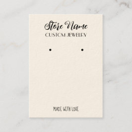 Elegantes Schmuckeiserendisplay Visitenkarte