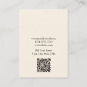 Elegantes Schmuckeiserendisplay Visitenkarte (Rückseite)