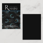 Elegantes Schmuckstück aus Schwarz und Gold Visitenkarte (Vorne/Hinten)