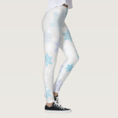 Elegantes Schneeflocke-Muster Leggings (Rechts)