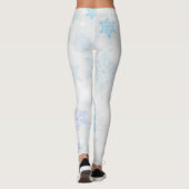Elegantes Schneeflocke-Muster Leggings (Rückseite)