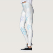 Elegantes Schneeflocke-Muster Leggings (Links)