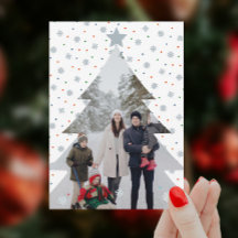 Elegantes Schneeflocken Weihnachtsbaum Foto