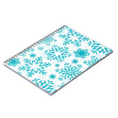 Elegantes Schneeflockendesign – Winterfeiertag Notizblock (Linke Seite)
