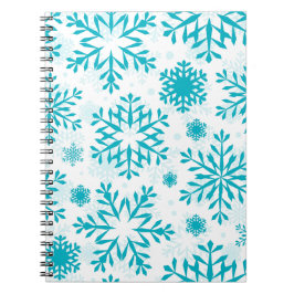 Elegantes Schneeflockendesign – Winterfeiertag Notizblock