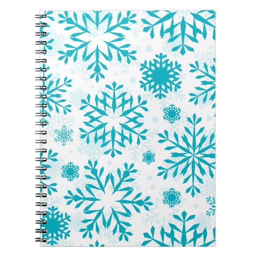 Elegantes Schneeflockendesign – Winterfeiertag Notizblock (Vorderseite)