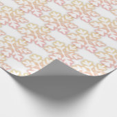 Elegantes Schneeflockenmuster Geschenkpapier (Ecke)