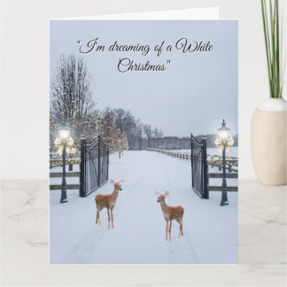 Elegantes Schneeserene-Szene-Design Karte