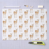 Elegantes Schneewintertierpapier Seidenpapier (Handwerk)