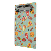 Elegantes Schnellimbiss-Muster Mini Klemmbrett (Gewinkelt2)