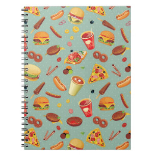 Elegantes Schnellimbiss-Muster Notizblock