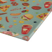 Elegantes Schnellimbiss-Muster Schneidebrett (Ecke)