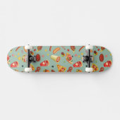 Elegantes Schnellimbiss-Muster Skateboard (Horizontal)