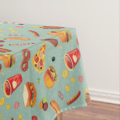 Elegantes Schnellimbiss-Muster Tischdecke (Beispiel)