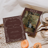 Elegantes, schokoladenbraunes, altes Geld Hochzeit