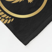 Elegantes, schönes, benutzerdefiniertes Gold Adler Fleecedecke (Ecke)