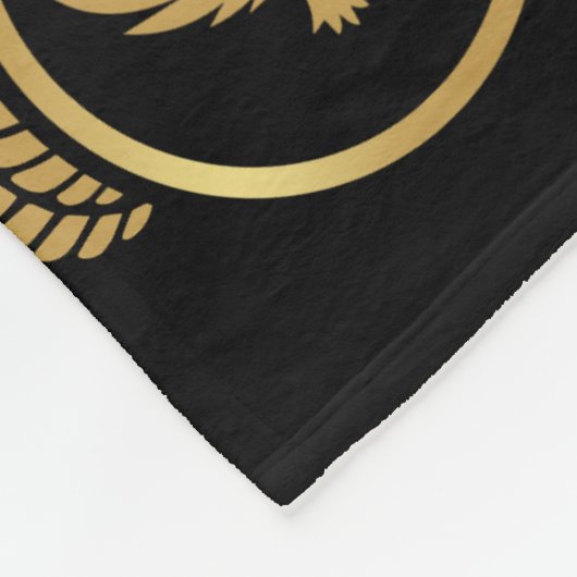 Elegantes, schönes, benutzerdefiniertes Gold Adler Fleecedecke (Ecke)