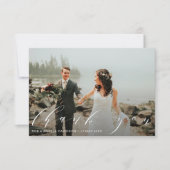 elegantes schönes Drehbuch danke Foto (Vorderseite)