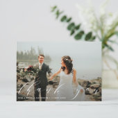 elegantes schönes Drehbuch danke Foto (Stehend Vorderseite)