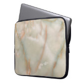 elegantes, schönes Marmor Laptopschutzhülle (Vorderseite Links)