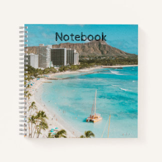 Elegantes Schönes Meer Strand Notizbuch