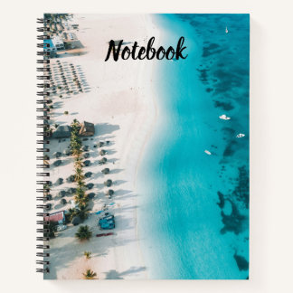 Elegantes Schönes Meer Strand Notizbuch