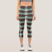 Elegantes schottisches Kulturerbe Kariert Tartan M Capri Leggings (Vorderseite)