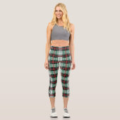 Elegantes schottisches Kulturerbe Kariert Tartan M Capri Leggings (Vorderseite)